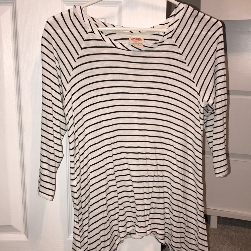 Target- Striped Quarter Sleeve Shirt- Size Small
